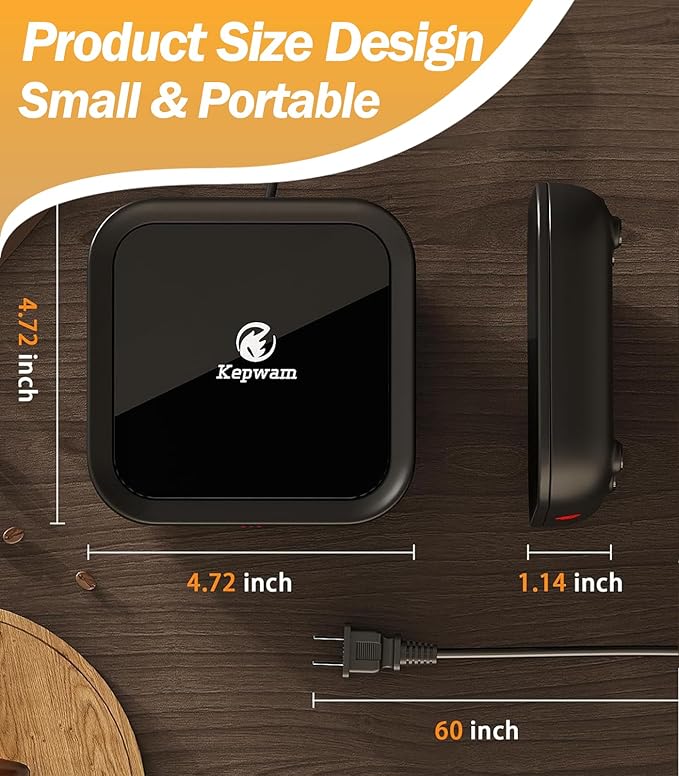 Coffee Mug Warmer Smart Cup Warmer - Excellent Heating & Highest Temp Setting & Light Indicator, Coffee Warmer for Desk Auto Shut Off, Candle Warmer Plate for Beverage, Gifts for Women Men Mom