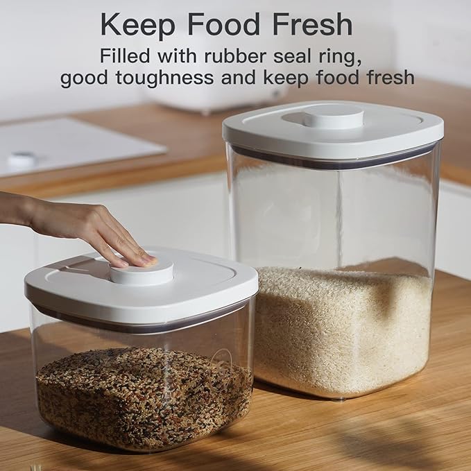 10 Lbs Storage Container Bin Rice Dispenser with Measuring Cup Food Cereal Container Bins Household for Kitchen Pantry Organization