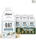 Elmhurst 1925 French Vanilla Oat Creamer - 16 Ounce (Pack of 6) Dairy-Free, Vegan, Kosher, Low Sugar, Shelf Stable Creamer Made with Water & Oat Grains for Healthier, Simpler Plant Based Alternatives