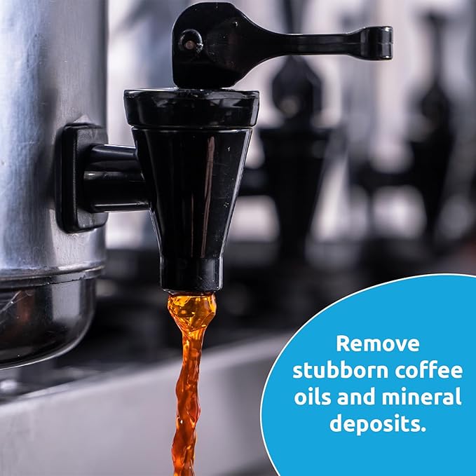 Coffee Equipment Cleaner, All-Purpose Brewing Equipment, Espresso, Coffee Maker Cleaner, Café Clean Removes Oil, Stain Buildup, from Glass, Plastic & Stainless Steel - 1 Oz. (100 Count)