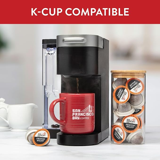 San Francisco Bay Compostable Coffee Pods - French Roast (36 Ct) K Cup Compatible including Keurig 2.0, Dark Roast