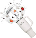 Cirkul 40oz. Pearl Stainless Steel Tumbler with Handle, All-Day StrawSip™, Double-Wall Insulated