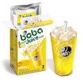 J WAY Instant Boba Bubble Pearl Pineapple Juice Drinks Kit with Authentic Crystal Tapioca Boba, Ready in Under One Minute, Paper Straws Included, 3 Servings