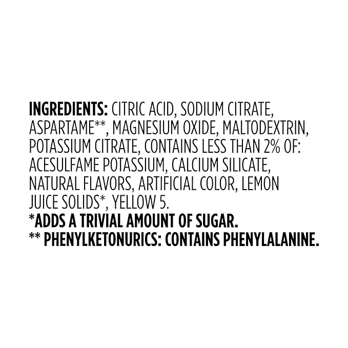 Amazon Grocery, Lemonade Drink Mix, 10 packets, 1.4 Oz (Previously Happy Belly, Packaging May Vary)