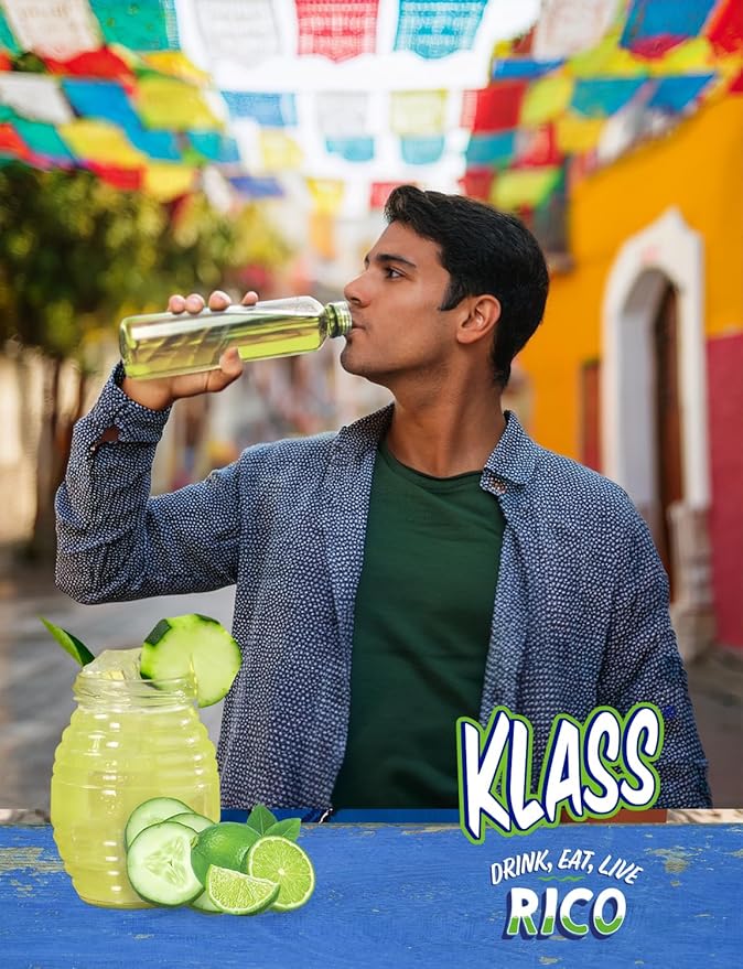 Klass Aguas Frescas | Drink Mix Cucumber Limeade | Sugar Free Drinks! (40 Count Powder Stick Packets)