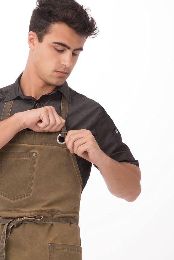 Chef Works Unisex Dorset Bib Apron