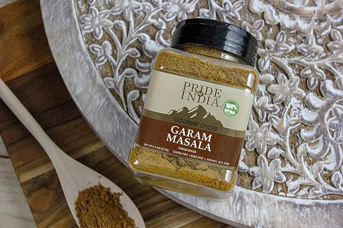 Pride of India - PACK of 6 - Garam Masala Ground 6 oz (170.097 gm) Medium Dual Sifter Bottle | Warming Spice Blend for Variety of Dishes | Flavorful Mix for Curries and Pilafs Non-Veg & Veg Dishes