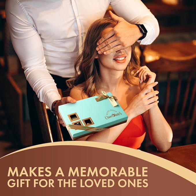 Vegan Dark Chocolate Truffles Gift Box, 15 Pieces of Chocolates Gift Box, Ultimate Assorted Chocolates for Birthdays, Holidays or Corporate Gifts, A Premium Kosher Chocolate Experience for Gifting