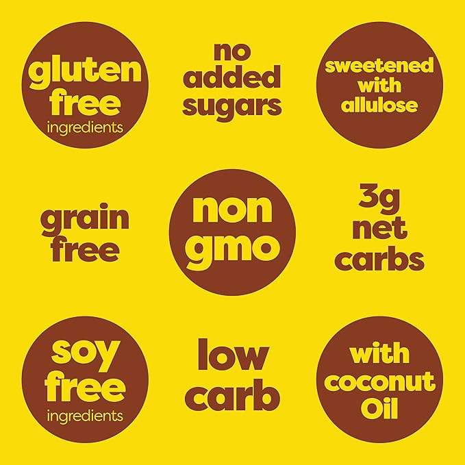 Kiss My Keto Sugar Free Granola, Salted Caramel 1-Pack – Curb Cravings with Few Net Carbs – Allulose Sweetened, Resealable & Gluten-Free Crunchy Clusters – Grain Free Granola Great With Yogurt or Milk