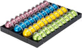 Rice rat Coffee Pod Holder Drawer Organizer Insert for Counter,Nespresso Pod Holder DIY Magnetic Connect Black Metal(4 Packs)