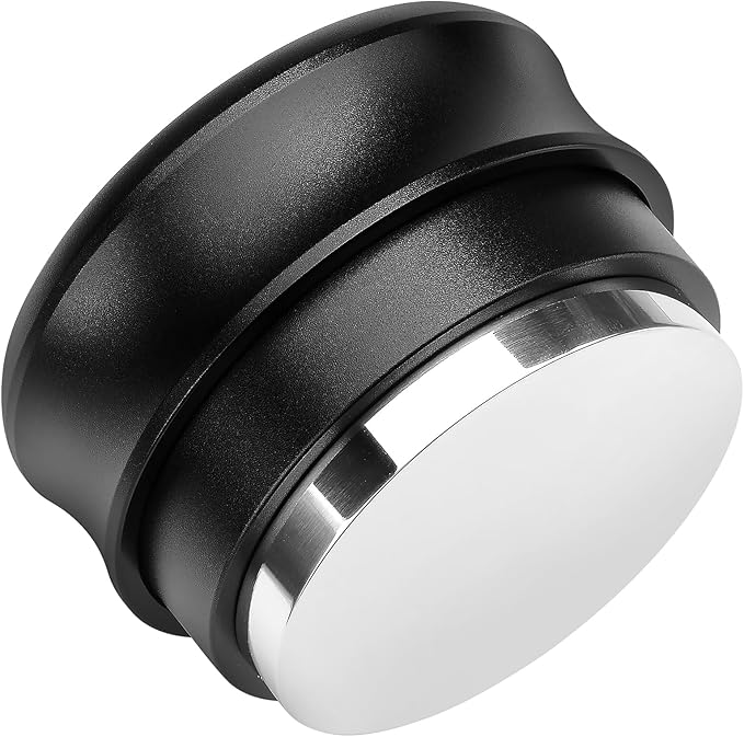 Normcore 53.3mm Palm Tamper, Espresso Tamper Built-In 30lb Spring with Stainless Steel Flat Base, Barista Coffee Hand Leveler Tamper Compatible with 54mm Breville Portafilter