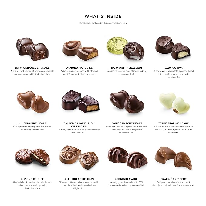 Godiva 2025 Advent Calendar, Limited Edition Deluxe Snowglobe Chocolate Assortment Holiday Gift Box for Christmas, 24pc