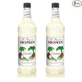 Monin - Coconut Syrup, Creamy Tropical Flavored Syrup, Coffee Syrup, Natural Flavor Drink Mix, Simple Syrup for Coffee, Lemonade, Cocktails, & More, Gluten-Free, Non-GMO, Clean Label (1 Liter, 2-Pack)