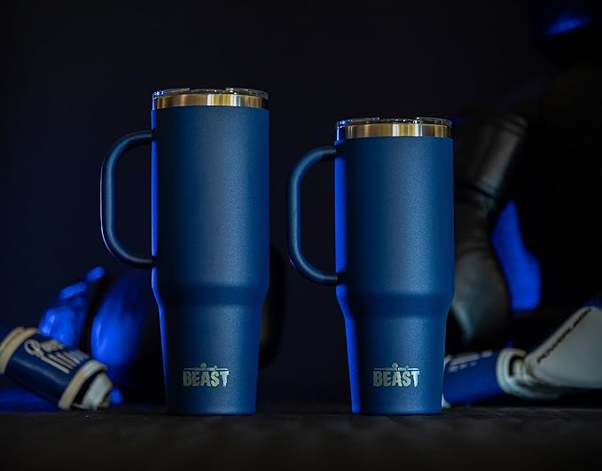Beast 50 oz Tumbler Stainless Steel Vacuum Insulated Coffee Ice Cup Double Wall Travel Flask (Royal Blue)