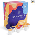 Sarasota K-Cup Coffee Pods | Medium, Dark & Flavored Roast Coffee | K Cup Variety Pack | Single Serve for Keurig Brewers | Gourmet, Low Acid, Mold Free | 24 Count