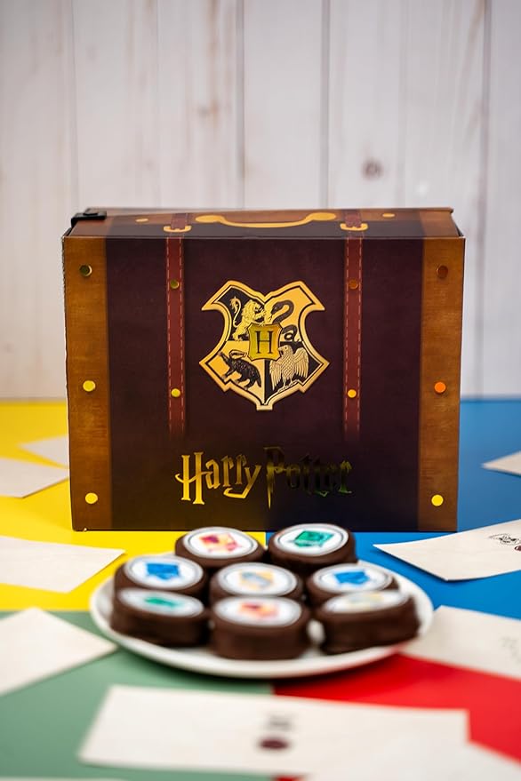 Harry Potter Acceptance Letter Explosion Box by Send A Cake – Ready to Gift, No Assembly Needed – Includes 8 Chocolate Brownies – Magical Birthday & Celebration Gift for Women, Men, Adults, Kids