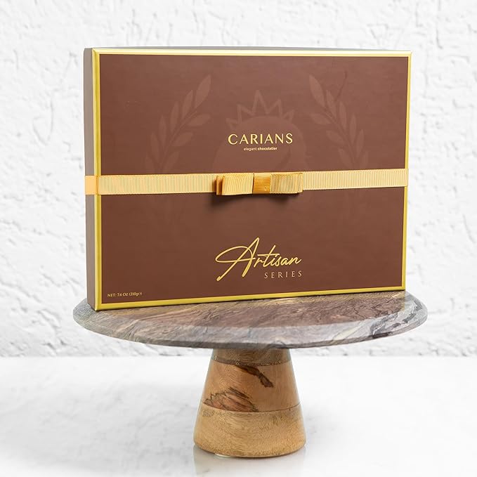CARIANS Chocolate Gift Box, Assorted Luxury Premium Pralines Gourmet Chocolate Basket, Dark, Milk & Truffles, Box of Candy, Great for Gift Giving, Anniversary, Thanksgiving, Christmas