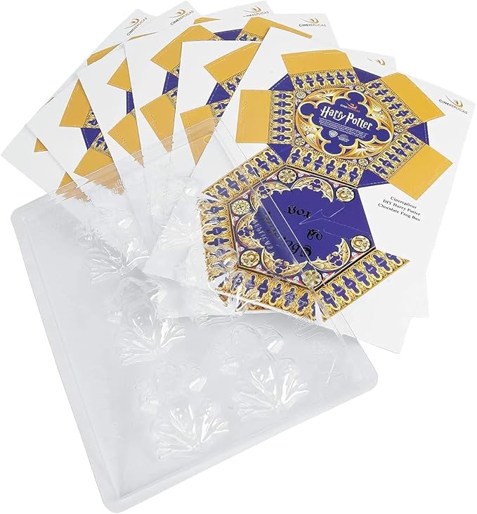 Cinereplicas Harry Potter - Chocolate Frog Mold (6 Wizard Card, 6 DIY Boxes) - Official License