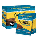 Honey Stinger Organic Gluten Free Cookies & Cream Waffle, Energy Stroopwafel for Exercise, Endurance and Performance, Sports Nutrition for Home & Gym, Pre & During Workout, 16 Waffles, 16.96 Ounce