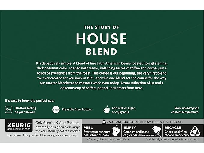 Starbucks House Blend, K-Cup for Keurig Brewers, 160 Count