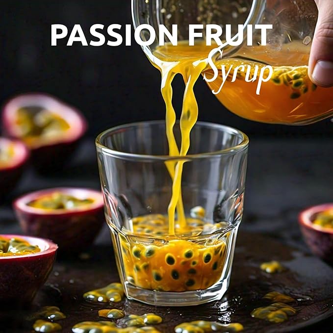 Fanale Premium Flavoring Concentrated Syrup for Bubble Tea 5.5 lb | Passion Fruit Flavor Syrup | for Boba Tea, Smoothies, Slushes, Desserts | 5.5 lb | Pack of 6 | SRP503-CS