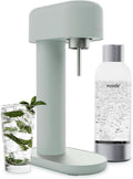 Mysoda Ruby 2 Sparkling Water Maker - Soda Streaming Machine Silent Carbonated Water Machine Robust Long-Lasting Aluminium Soda Maker 1L Water Bottle Without CO2 Cylinder - Sage Green Soda Machine