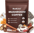 Organic Mushroom Coffee with Lion's Mane, Reishi & Cordyceps – 6 Mushroom Adaptogen Blend for Focus, Energy, Digestion & Immune Support, Low Acid Instant Coffee Powder, 30 Servings