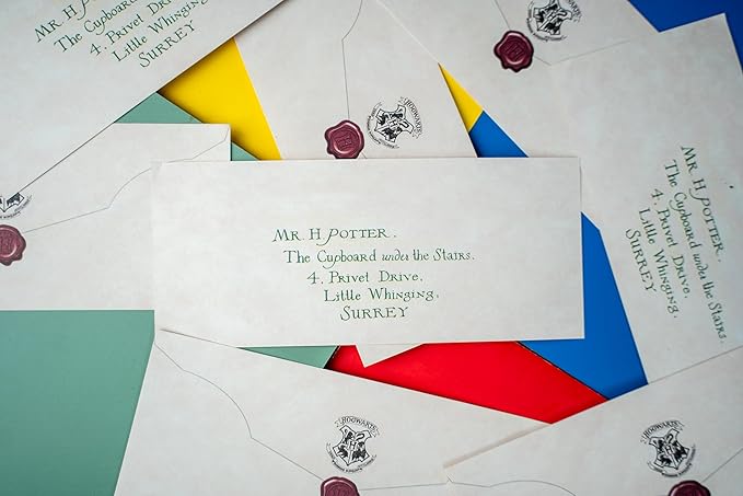 Harry Potter Acceptance Letter Explosion Box by Send A Cake – Ready to Gift, No Assembly Needed – Includes 8 Chocolate Brownies – Magical Birthday & Celebration Gift for Women, Men, Adults, Kids