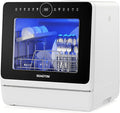 Countertop Mini Portable Dishwasher Tabletop Small Dishwasher with 5L Built-in Water Tank No HookupNeeded, Baby Care & Air-Drying Function，3 Place Set Capacity for Apartments Dorms Camping RVs