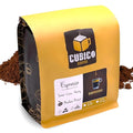 Espresso Coffee, Ground Coffee, Premium Espresso Blend Fresh Roasted Ground Coffee | Cubico Coffee | 12 Ounce Bag