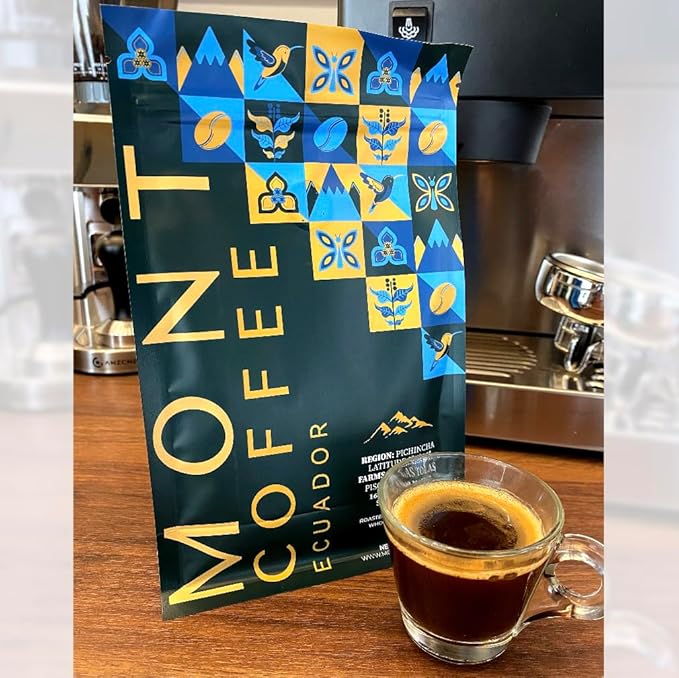 Mont Coffee Ecuador | Pichincha Region | 100% Arabica | Limited Deluxe Coffee | Medium Roast | Premium | Fresh Roast | Sourced Directly from Our Farms | Latitude 0.0'00"