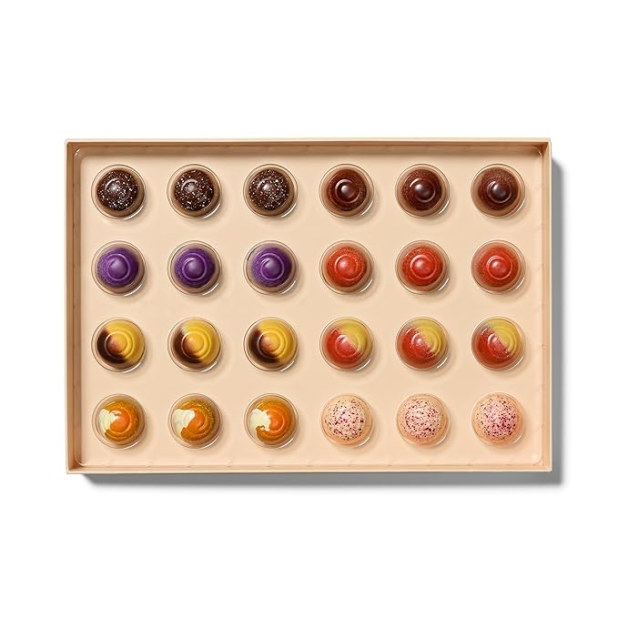 Ethel M Chocolates Premium Truffles Collection Chocolate Gift Box, Milk, Dark & White Chocolate Candy Assortment, 24 Pieces of Creamy, Smooth and Rich Chocolate Gems