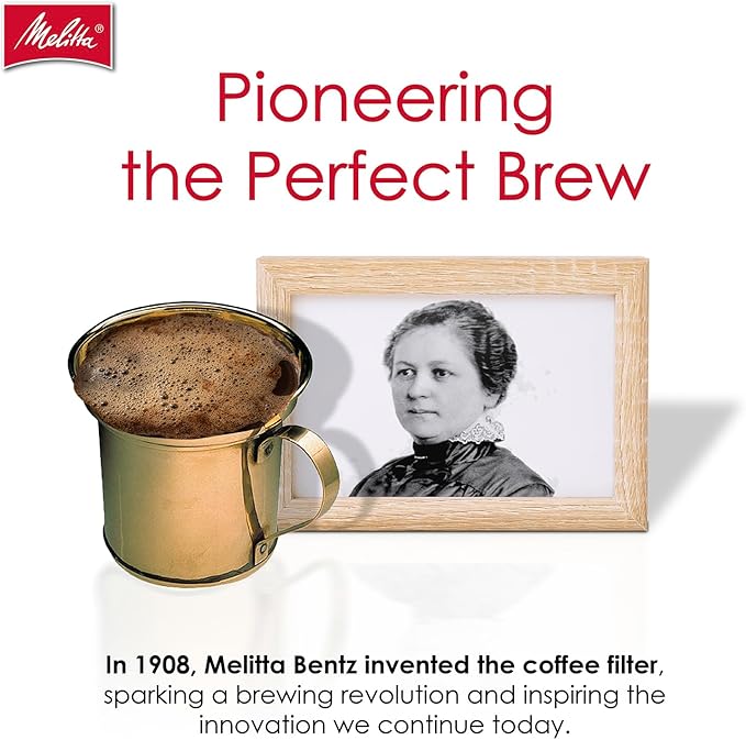 Melitta #4 Cone Coffee Filters, Unbleached Natural Brown, 100 Count (Pack of 3), 300 Total Filters - Packaging May Vary