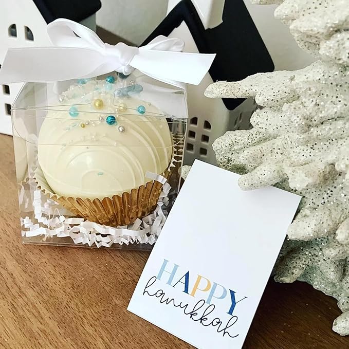 100pcs Clear Favor Boxes 3x3x3 Inch Chocolate Bomb Boxes Clear Gift Boxes Cupcake Box Macaron Box for Birthday Wedding Party