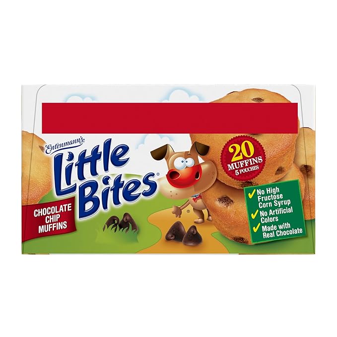 Entenmann's Little Bites Mini Muffins Variety Pack | 4 pack (20 pouches total)