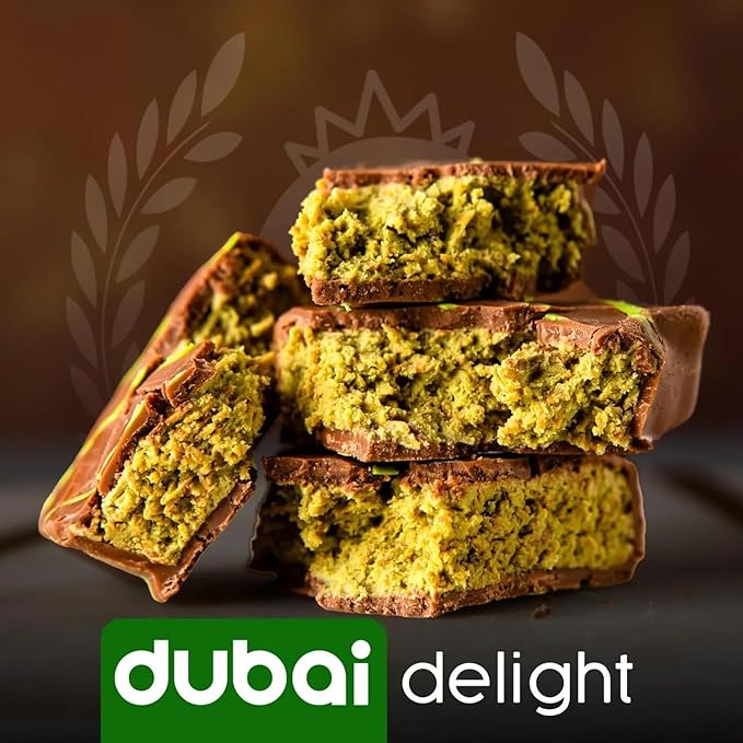 CARIANS Dubai Chocolate Bar with Pistachio, 2 Pack Luxury Chocolate with Crispy Kunafa, Great for Gift Giving, Anniversary, Thanksgiving, Christmas, 6.35 oz