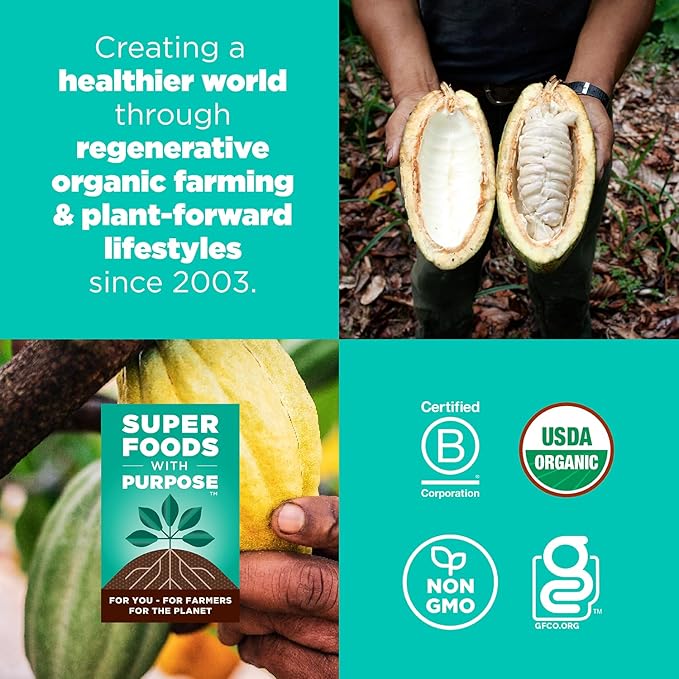 Navitas Organics Chocolate Brownie Superfood+ BITES – Power Snacks – All Natural Plant Based – Clean Energy & Nutrition – USDA Organic, Non GMO, Gluten Free, Kosher, Vegan (8oz. Bag 11 Servings)