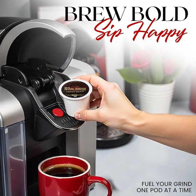 InfuSio Coffee Pods – 96 Count, French Roast (Dark Roast Coffee) Single Serve Coffee Pods for Keurig K Cup® Brewers, Compatible with Keurig 2.0 Brewers