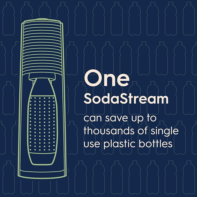 SodaStream - Terra Sparkling Water Maker | VALUE BUNDLE | CQC CO2 system | Includes 2x CO2 Cylinders, 3x 32 Fl Oz Dishwasher Safe Bottles, 2x Bubly Flavor Drops | Combine with Pepsi Flavors | White