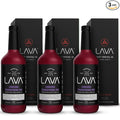 (3 Pack) LAVA Premium Concord Transfusion Mix made with concord grape juice, real ginger, ginger ale, no artificial sweeteners, 1-Liter (33.8oz) Glass Bottle, Ready to Use.