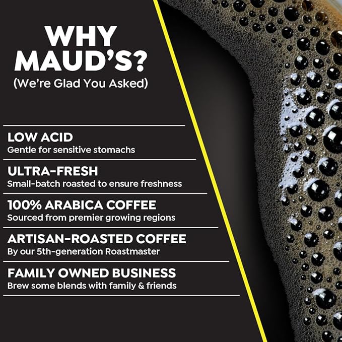 Maud's World's Strongest Decaf Coffee Pods, 100 ct, Decaffeinated Dark Roast Coffee in Recyclable Single Serve Pods – 100% Arabica Coffee, Compatible with Keurig K Cups Maker
