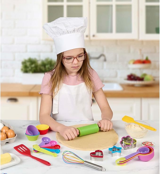 Mrs. Anderson’s Baking Kids Baking Set, Food Safe, Professional Materials, 24-Piece Set