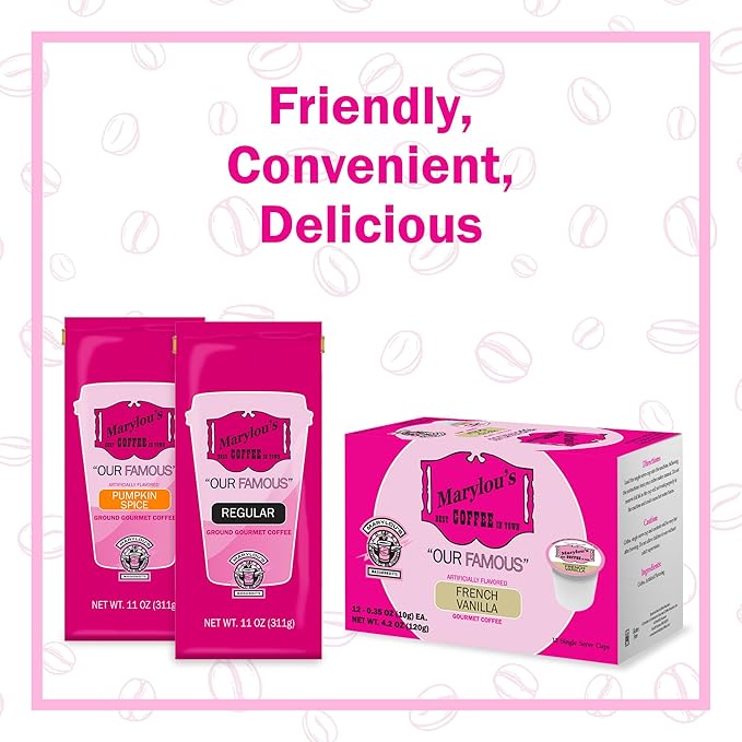 Marylou's Hawaiian Chocolate Nut Flavored Gourmet Coffee - Single Serve Coffee Pods, Compatible with Keurig Brewers - 72 Count