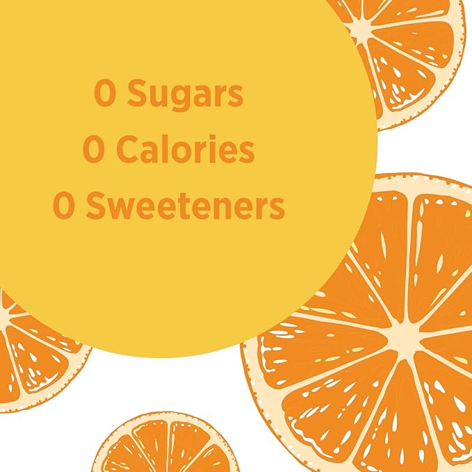 Poland Spring Sparkling Water, Orange, 16.9 oz. Bottles (Pack of 8)