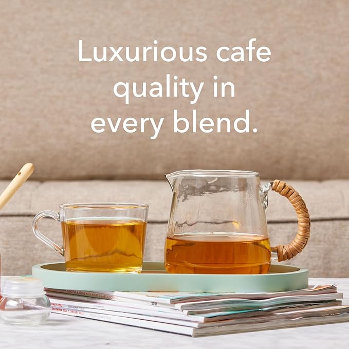 iterary Tea Collection Assorted Tea Gift Set - Hand-Crafted Loose Leaf Teas, Presentation Gift Box with Loose Leaf Steeper Included - Mixed Caffeine - 5 Unique and Flavorful Teas, 75+ Cups