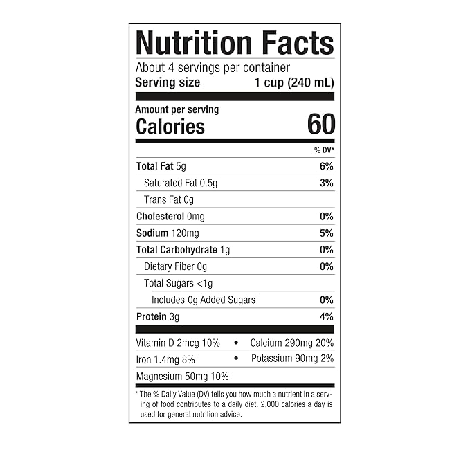 Pacific Foods Unsweetened Hemp Milk, Plant Based Milk, 32 oz Carton