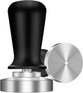 Espresso Tamper,Stainless Steel Ripple Base Coffee Tamper,Espresso Accessories,Calibrated Loaded Espresso Tamper,Ergonomic Handle Espresso Tamper,Fits Most Portafilters,Espresso Tamper (Black, 58mm)