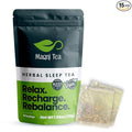 MagniTea Herbal Sleep Aid Magnesium Glycinate Muscle Relaxation Tea Ritual Valerian Root Bedtime Solution Natural Alternative KETO Friendly Vegan Certified Zero Sugar Chamomile Blend Stress Relief Melatonin Free