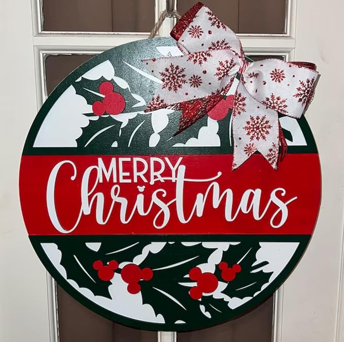 Christmas Stencils for Painting on Wood 12” Large Christmas Stencil Reusable Half Round Holiday Drawing Templates for Painting on Wood DIY Crafts Doormat Canvas Window Decor