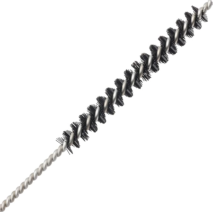 REDECKER Milk Foamer Hose Brush - Ideal for Espresso & Coffee Machine Attachments, Baby Bottle Cleaning, Detailing & More - Durable Nylon Bristles, Flexible Wire Handle, 12-1/2 Inches
